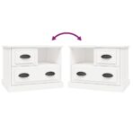 Nachttisch Schwarz 60x39x45 cm – Bild 9