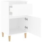 Nachttisch Weiss 40x35x70 cm – Bild 8