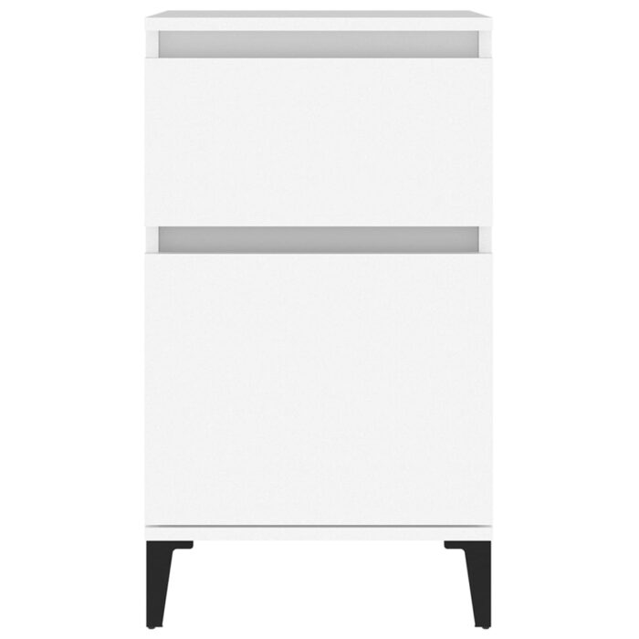 Nachttisch Weiss 40x35x70 cm – Bild 6