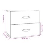 Wand-Nachttisch 50x36x40 cm – Bild 10