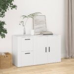 Sideboard Weiss 100x33x59,5 cm Holzwerkstoff