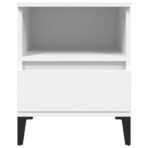 Nachttisch Weiss 40x35x50 cm – Bild 6