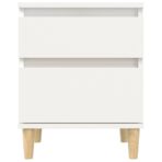 Nachttisch Weiss 40x35x50 cm – Bild 5