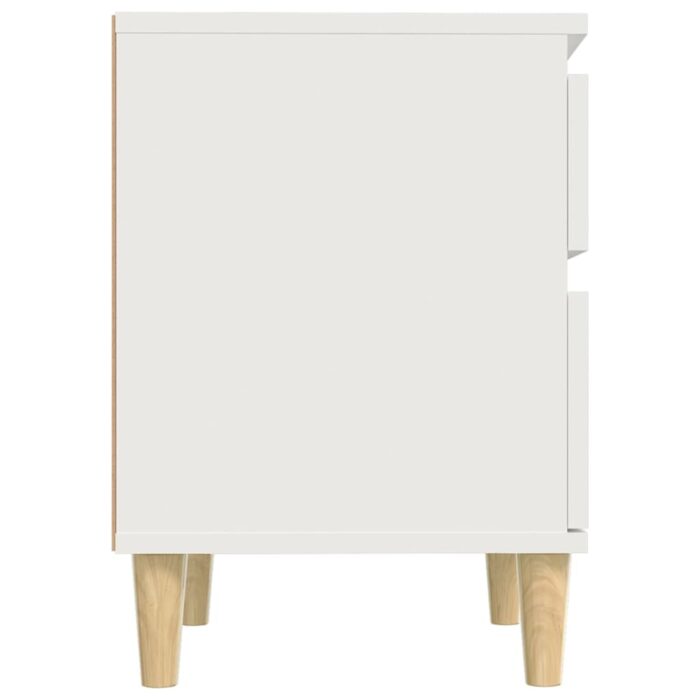 Nachttisch Weiss 40x35x50 cm – Bild 6