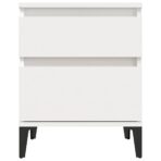 Nachttisch Weiss 40x35x50 cm – Bild 5