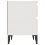 Nachttisch Weiss 40x35x50 cm – Bild 6