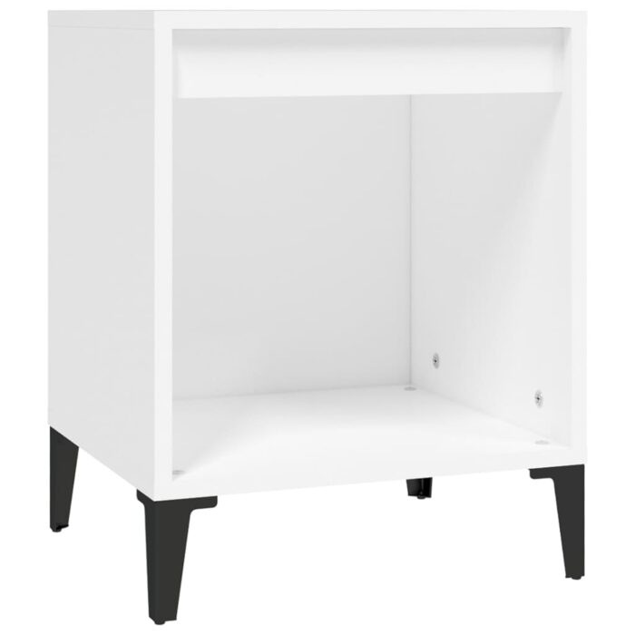 Nachttisch Weiss 40x35x50 cm – Bild 2