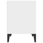 Nachttisch Weiss 40x35x50 cm – Bild 6