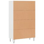 Highboard Weiß 69,5x31x115 cm Holzwerkstoff – Bild 8