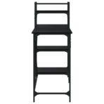 Computertisch mit Regal Schwarz 120x47x109 cm – Bild 5