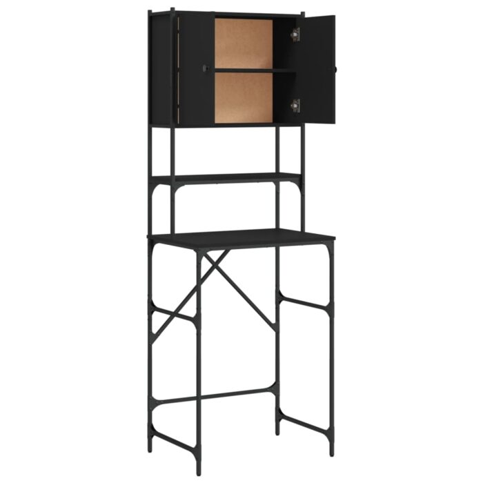 Waschmaschinenschrank Schwarz 68x48,5x194 cm – Bild 7