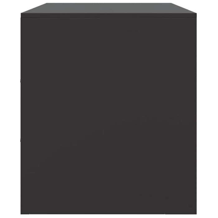 TV-Schrank Schwarz 67x39x44 cm Stahl – Bild 8