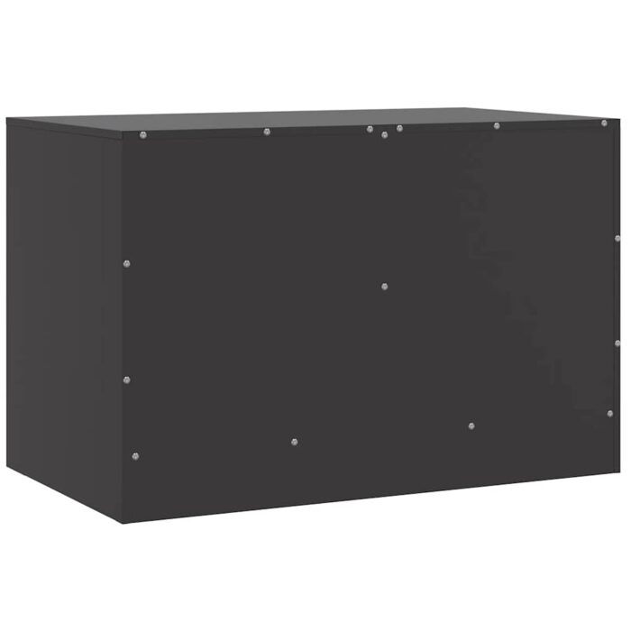 TV-Schrank Schwarz 67x39x44 cm Stahl – Bild 9