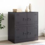 Sideboard Schwarz 67x39x73 cm Stahl