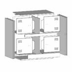 Sideboard Schwarz 67x39x73 cm Stahl – Bild 12