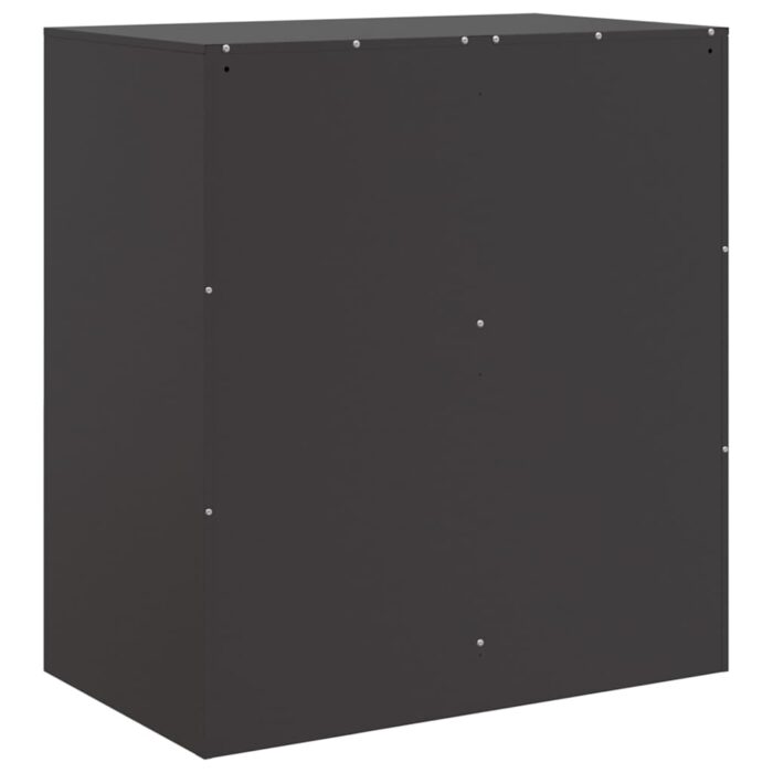 Sideboard Schwarz 67x39x73 cm Stahl – Bild 9