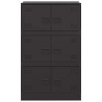 Sideboard Schwarz 67x39x107 cm Stahl – Bild 6