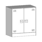 Sideboard Schwarz 67x39x73 cm Stahl – Bild 11