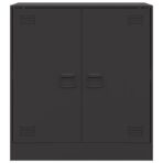 Sideboard Schwarz 67x39x73 cm Stahl – Bild 6