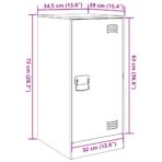 Sideboard Schwarz 34,5x39x73 cm Stahl – Bild 13