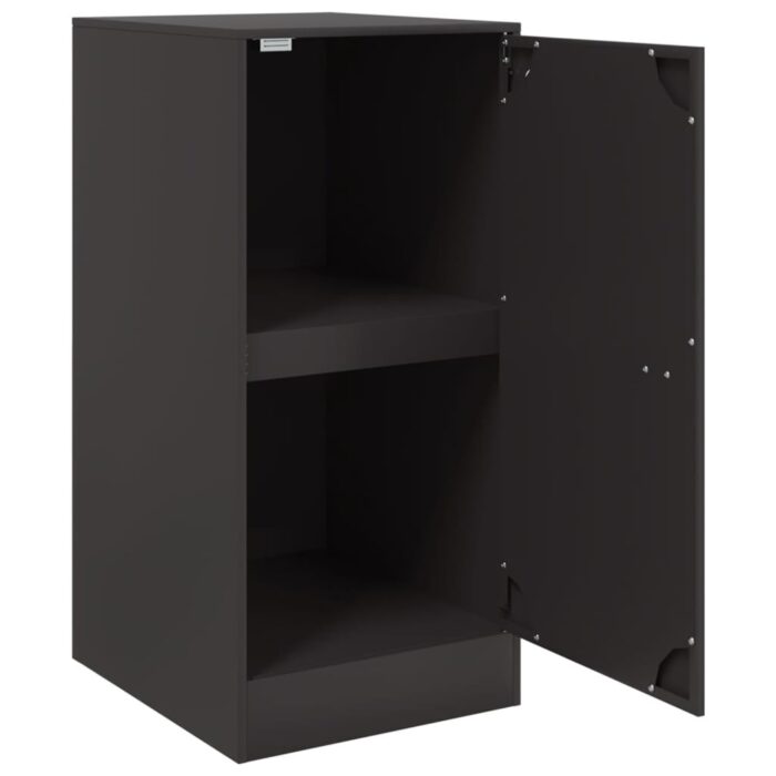 Sideboard Schwarz 34,5x39x73 cm Stahl – Bild 7