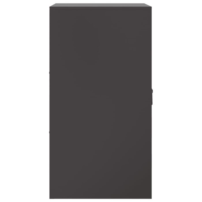 Sideboard Schwarz 34,5x39x73 cm Stahl – Bild 8