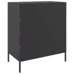 Sideboard Schwarz 68x39x79 cm Stahl – Bild 8
