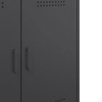 Sideboard Schwarz 68x39x79 cm Stahl – Bild 11