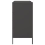 Sideboard Schwarz 68x39x79 cm Stahl – Bild 7