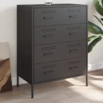 Sideboard Schwarz 68x39x89 cm Stahl