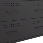 Sideboard Schwarz 68x39x89 cm Stahl – Bild 11