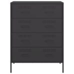 Sideboard Schwarz 68x39x89 cm Stahl – Bild 6