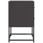 Nachttisch Schwarz 36x39x60,5 cm Stahl – Bild 7