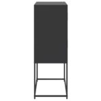 Sideboard Schwarz 68,5x38,5x107 cm Stahl – Bild 7
