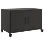 TV-Schrank Schwarz 68x39x43,5 cm Stahl – Bild 2
