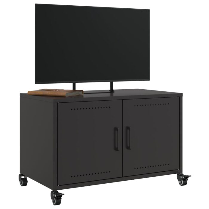TV-Schrank Schwarz 68x39x43,5 cm Stahl – Bild 5