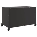 TV-Schrank Schwarz 68x39x43,5 cm Stahl – Bild 8