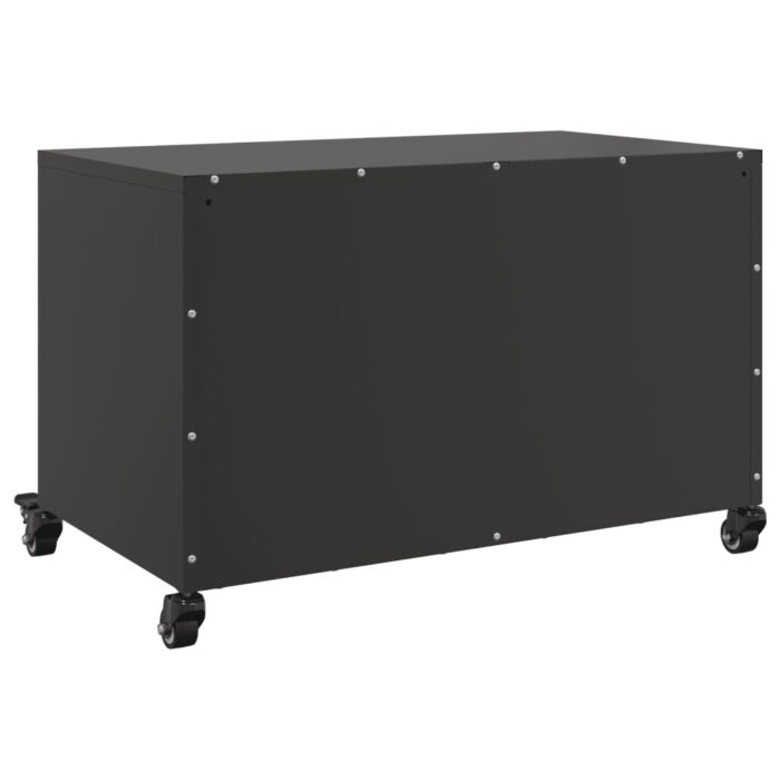TV-Schrank Schwarz 68x39x43,5 cm Stahl – Bild 8