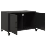 TV-Schrank Schwarz 68x39x43,5 cm Stahl – Bild 9