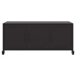 TV-Schrank Schwarz 100,5x39x43,5 cm Stahl – Bild 6