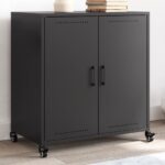 Sideboard Schwarz 68x39x72 cm Stahl