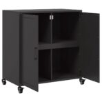Sideboard Schwarz 68x39x72 cm Stahl – Bild 9