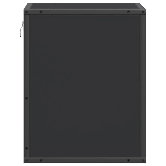 Wand-Nachttisch Schwarz 40x31x39,5 cm – Bild 7