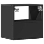 Wand-Nachttisch Schwarz 40x31x39,5 cm – Bild 8