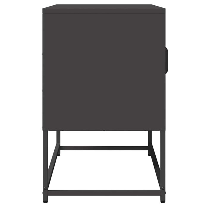 TV-Schrank Schwarz 68x39x60,5 cm Kaltgewalzter Stahl – Bild 7