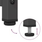 TV-Schrank Schwarz 68x39x60,5 cm Kaltgewalzter Stahl – Bild 9