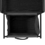 Wäschekorb 1 Fach mit Ablage Schwarz Eichen-Optik – Bild 12