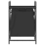 Wäschekorb 1 Fach mit Ablage Schwarz Eichen-Optik – Bild 6