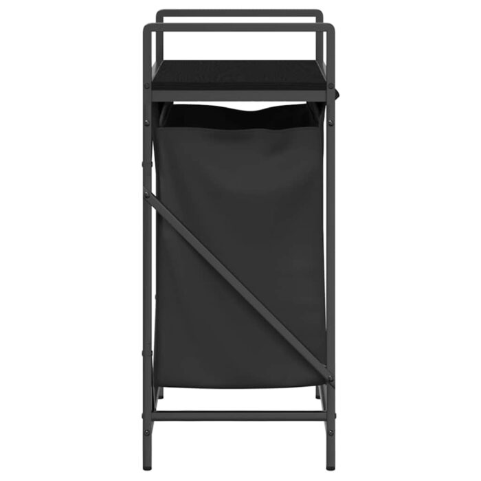 Wäschekorb 1 Fach mit Ablage Schwarz Eichen-Optik – Bild 7