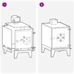 Gartenofen 35x50x60 cm Cortenstahl – Bild 10